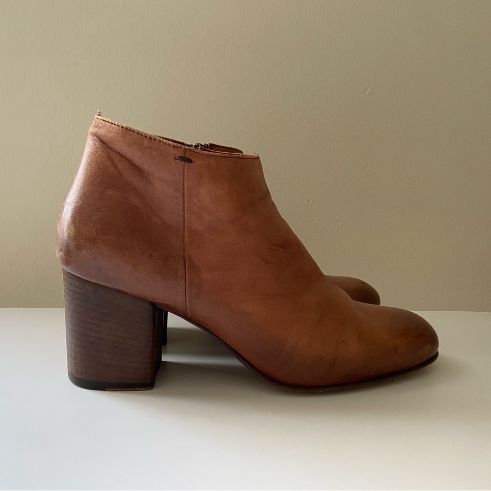 Pantanetti Brown Leather Ankle Boots